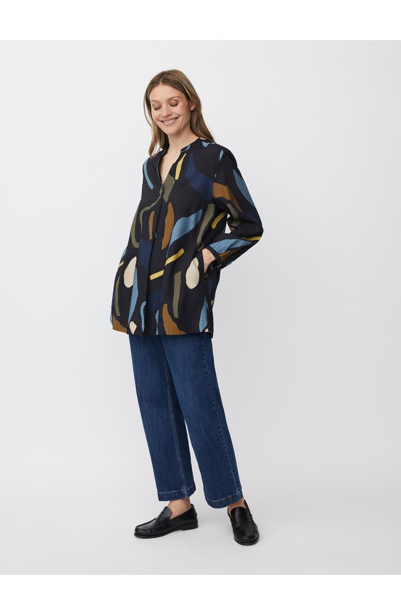 Masai Copenhagen MaGenevra Long Sleeve V-Neck Tunic, Alternate, color, Proven Blue