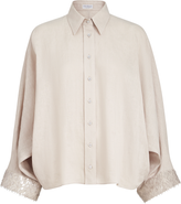 Brunello Cucinelli Dazzling cascade cuffs shirt