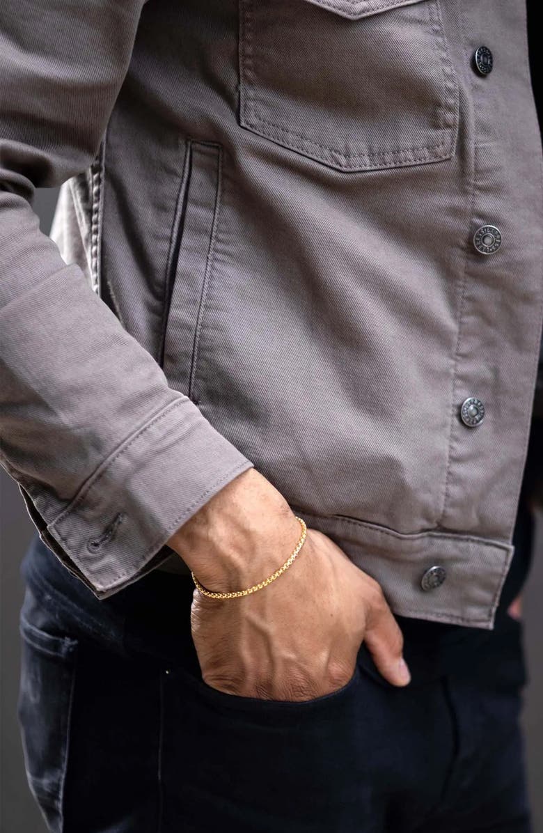 Vincero Men's Box Chain Bracelet, Alternate, color, Gold