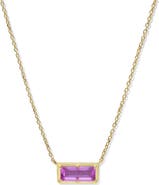 Anzie Cléo Carré Baguette Necklace