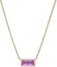 Anzie Cléo Carré Baguette Necklace