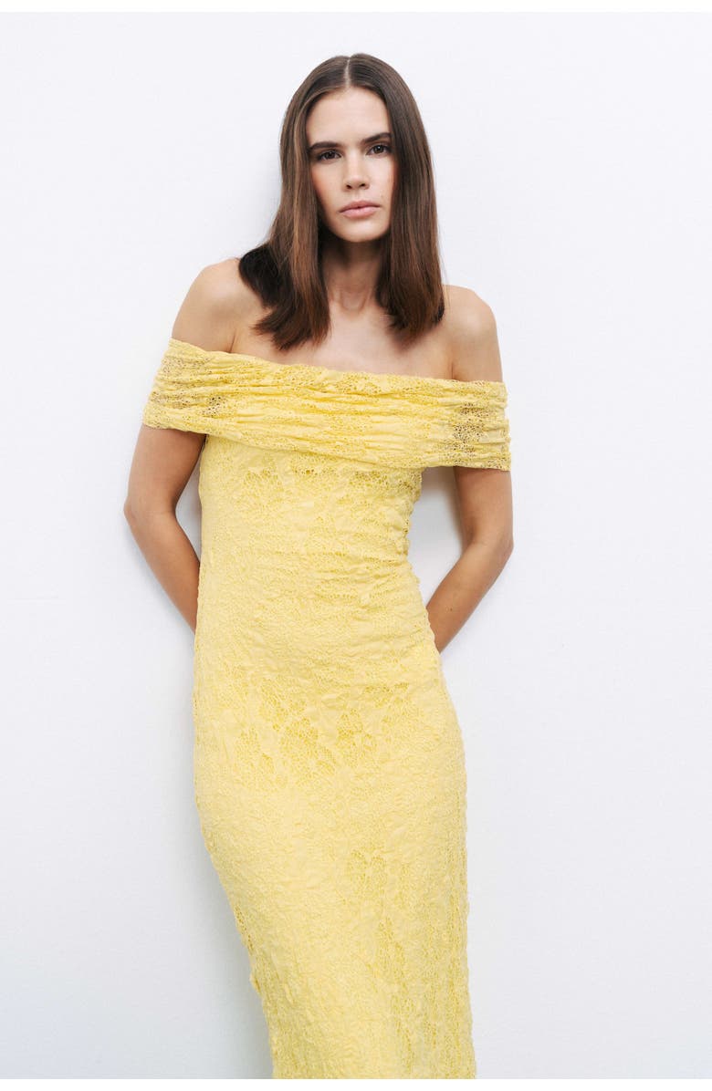 Nocturne Off-The-Shoulder Lace Detailed Maxi Dress, Alternate, color,