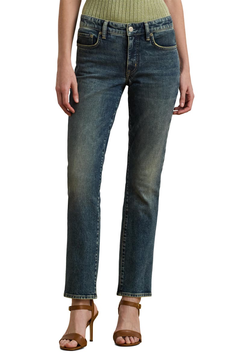 Lauren Ralph Lauren Straight Leg Ankle Jeans, Main, color,