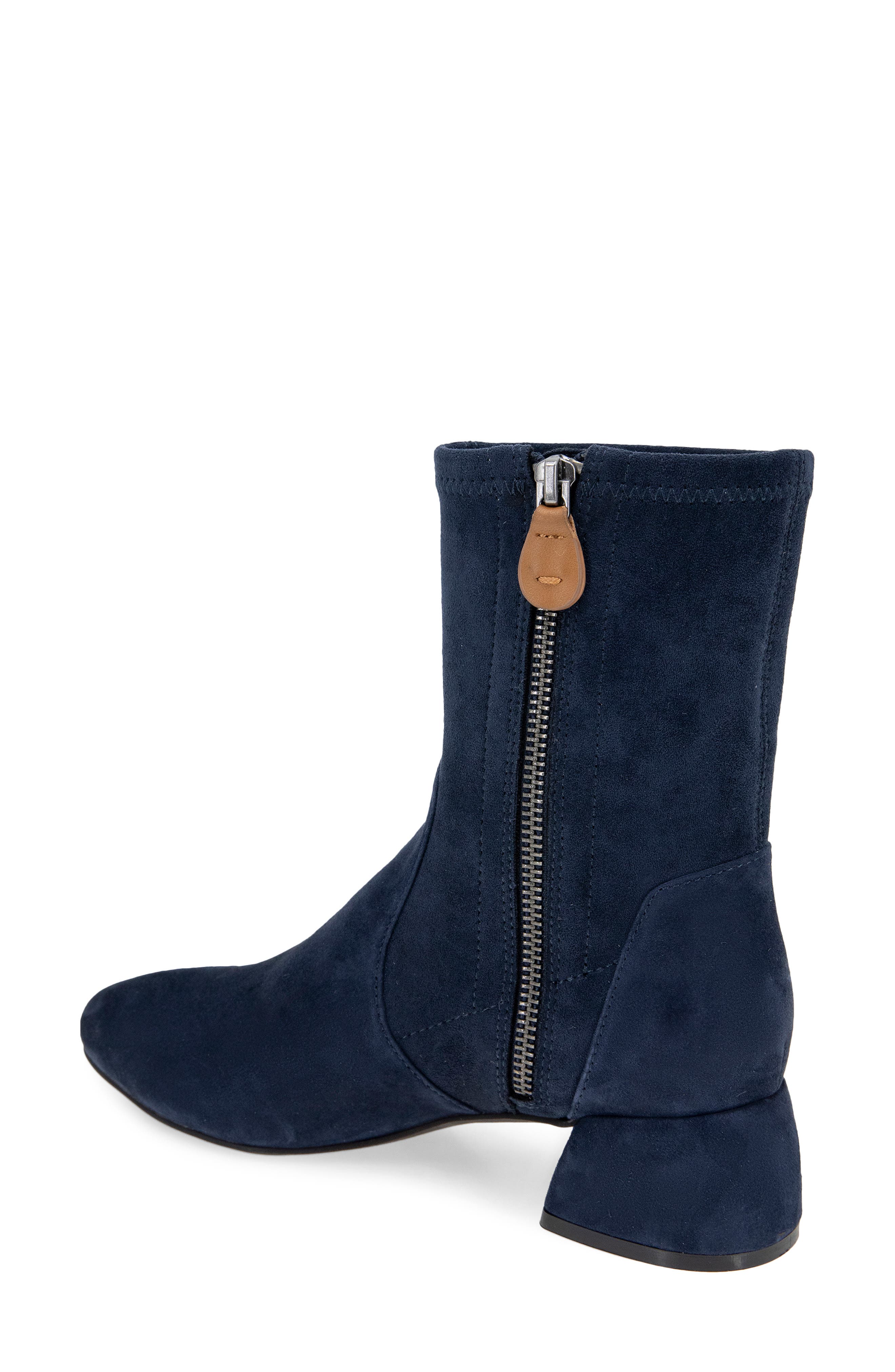 Emily Bootie, Alternate, color, NAVY SUEDE