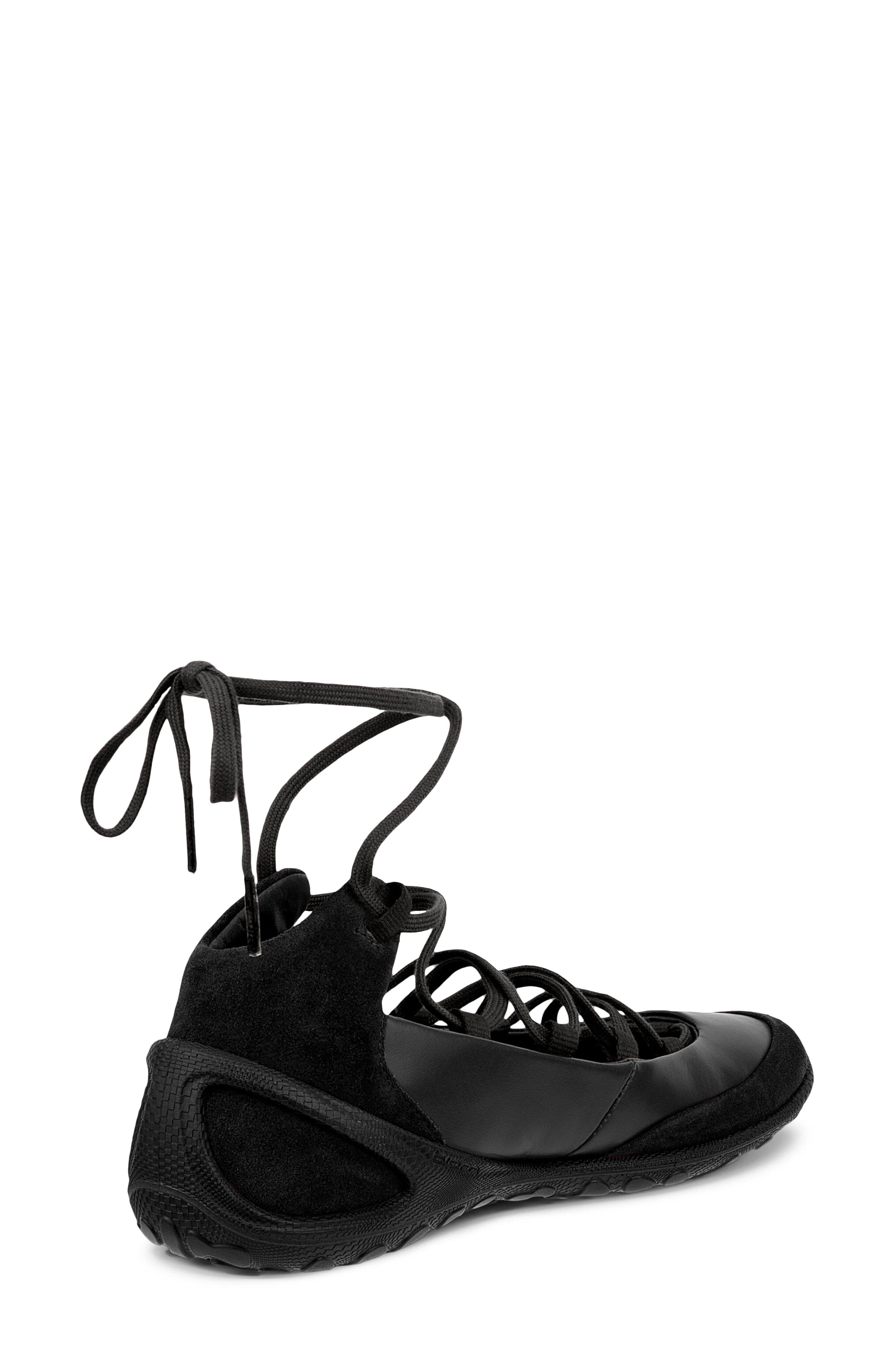 ECCO Biom Lite Ballerina Sneaker, Alternate, color, Black/ Black