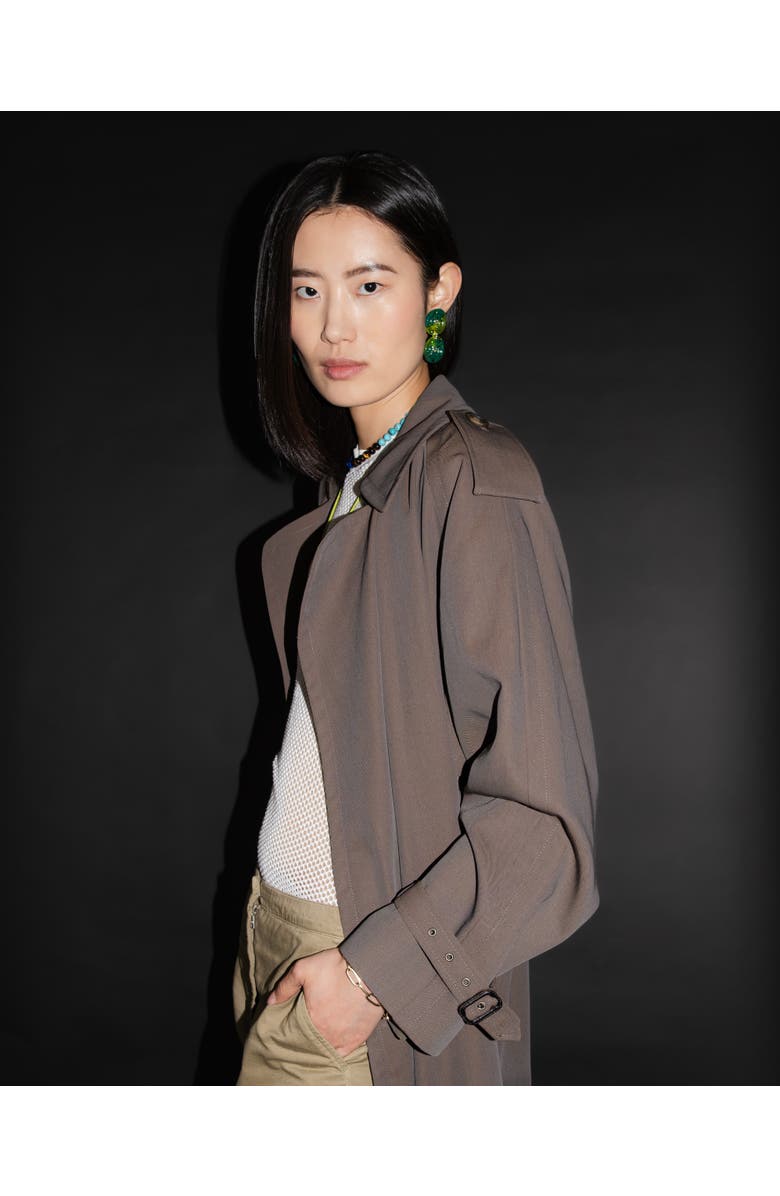 FRY POWERS SUN POWERS<sup>®</sup> Resin Saucer Drop Earrings, Alternate, color, Zucchini/Fern Green