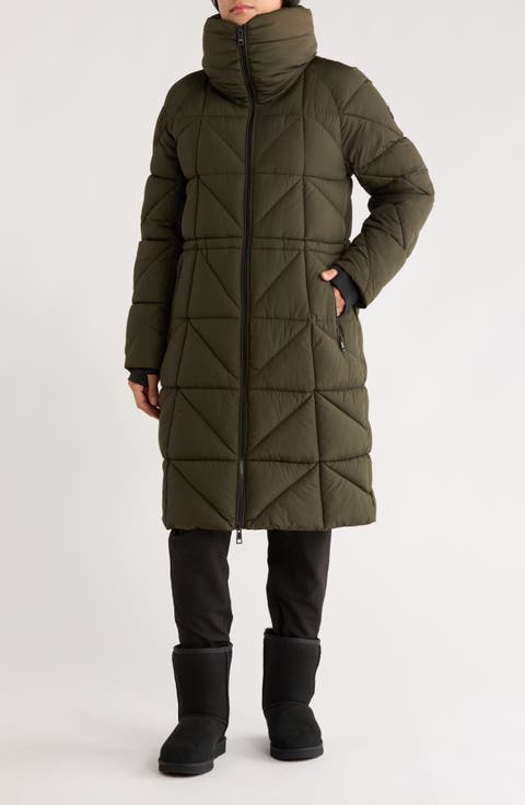 Longline Water Resistant Puffer Jacket