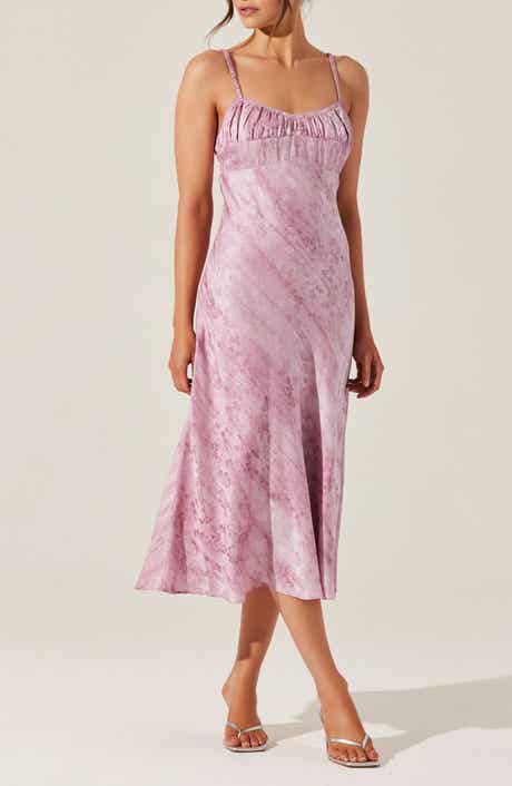 ASTR the Label Kaiya Floral Bias Cut Satin Dress