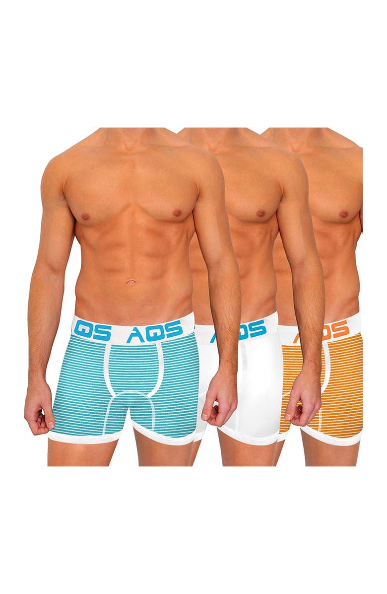 AQS Print Boxer Briefs - Pack of 3, Main, color,