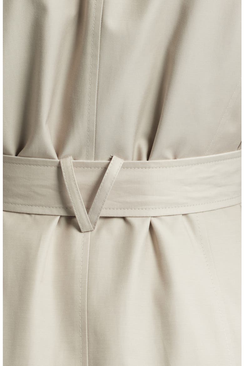 Water Resistant Cotton Blend Trench Coat, Alternate, color, TONE CREAM