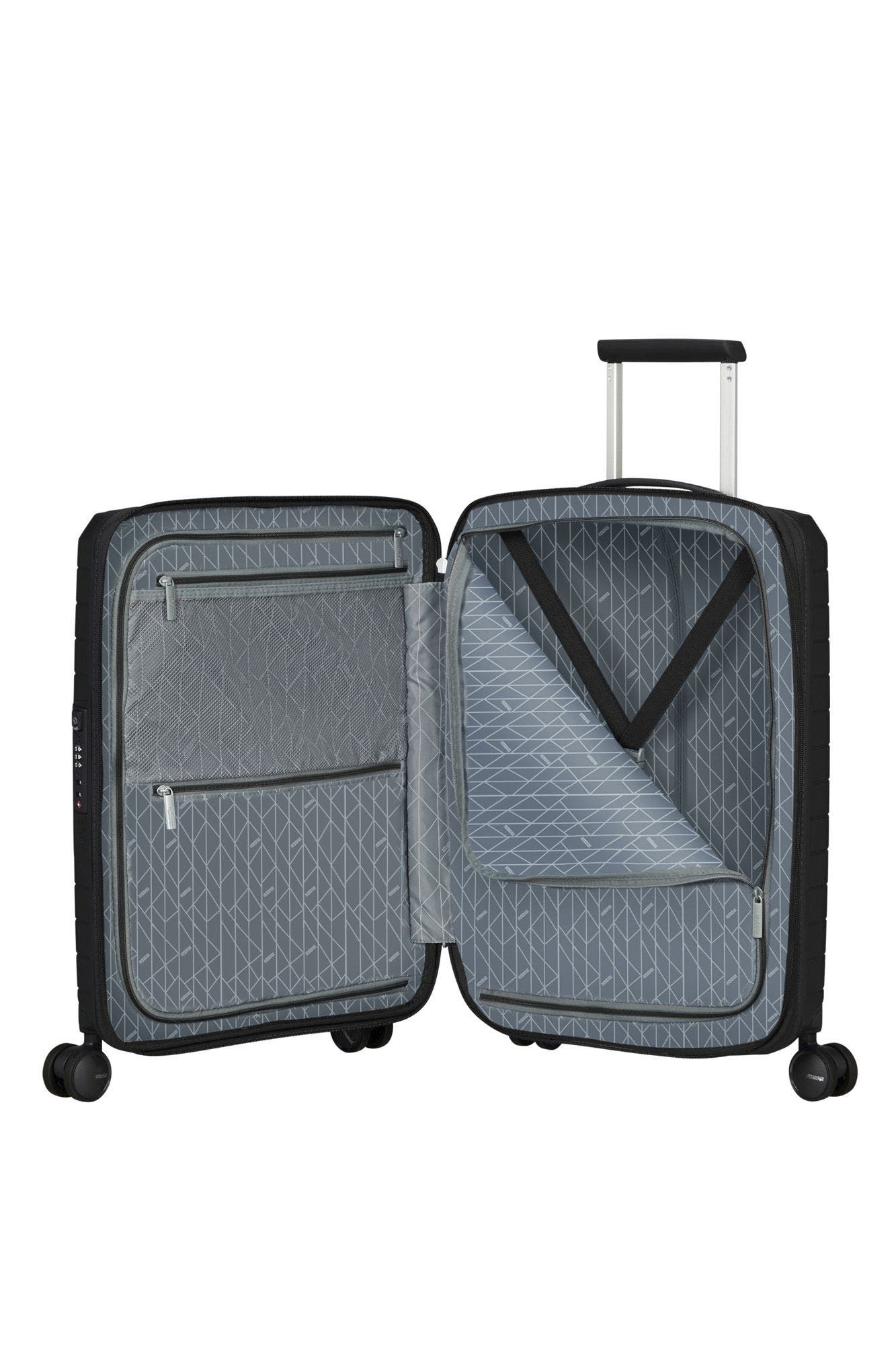 AMERICAN TOURISTER Fastfoward Expandable Hardside 22" Carry On Spinner, Alternate, color, Flash Black
