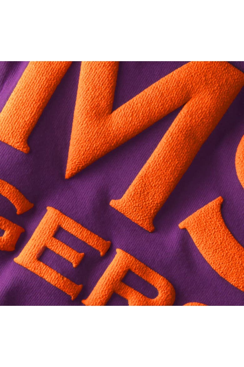 Women's Purple Clemson Tigers Spirit Jersey Oversized T-Shirt, Alternate, color, Purple