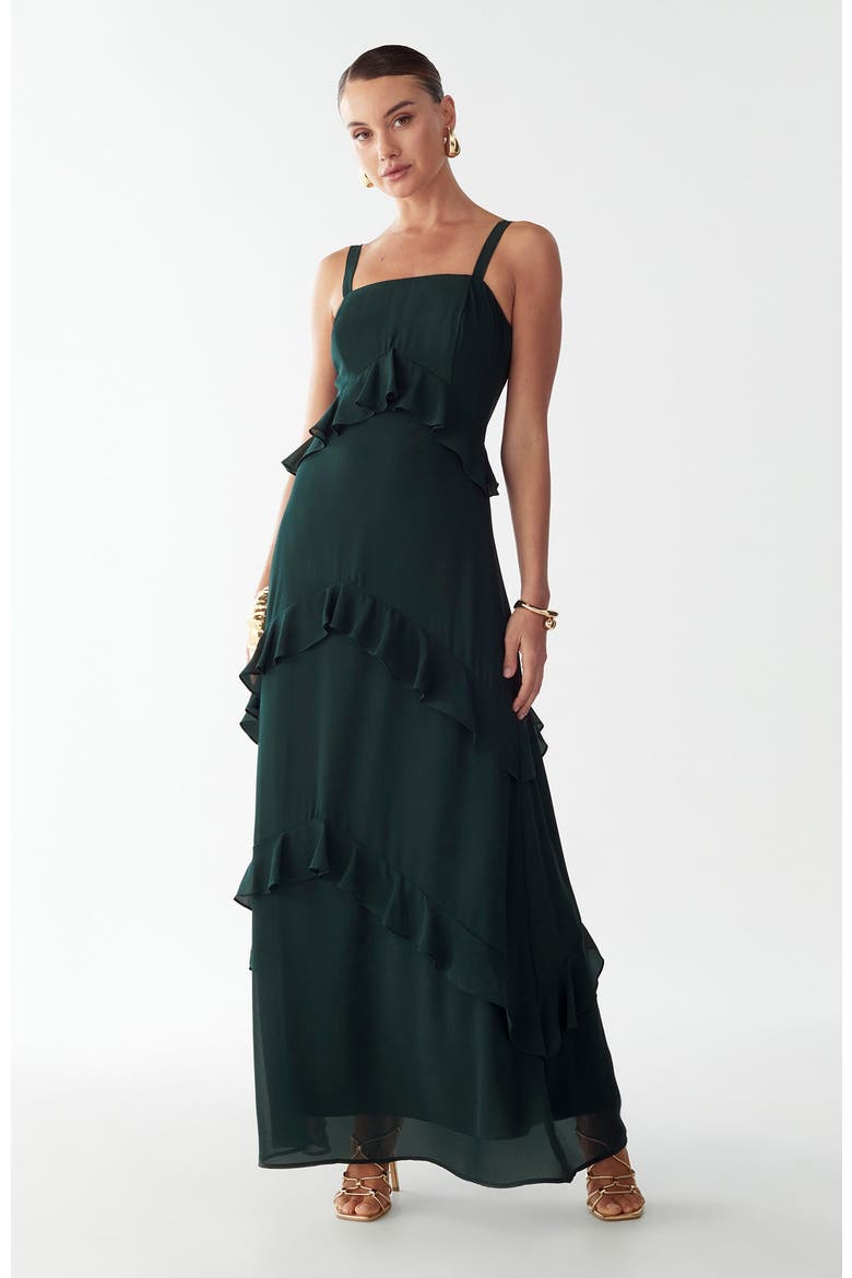 Cheri Maxi Dress, Main, color, Emerald