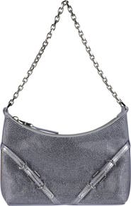 Givenchy Voyou Party Crystal Embellished Leather Shoulder Bag