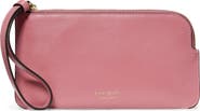 Kate Spade New York small zippy pebble leather wristlet