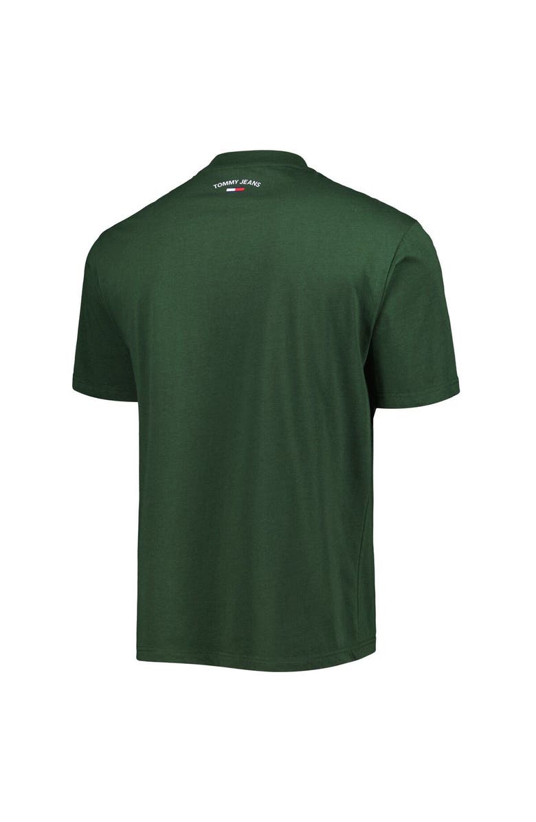 TOMMY JEANS Men's Tommy Jeans Hunter Green Milwaukee Bucks Tim Backboard T-Shirt, Alternate, color, Hunter Green