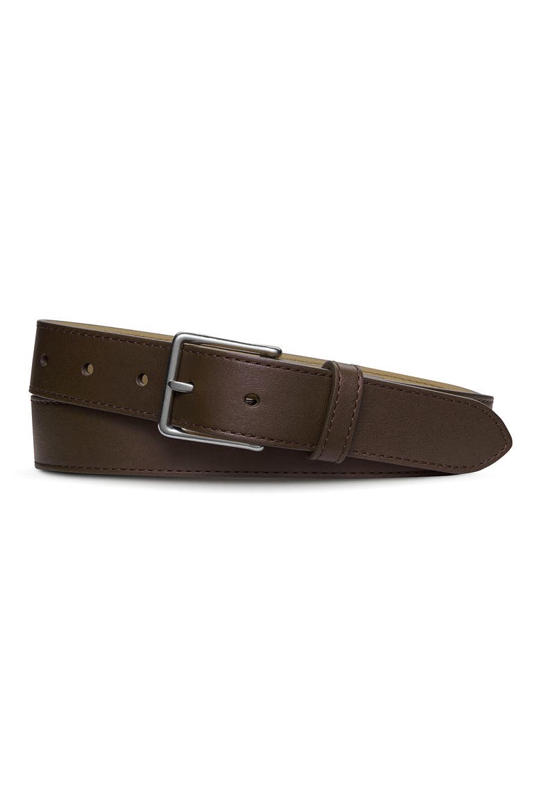 Leather Belt, Alternate, color, BROWN