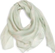 McQueen Skull Print Silk Scarf