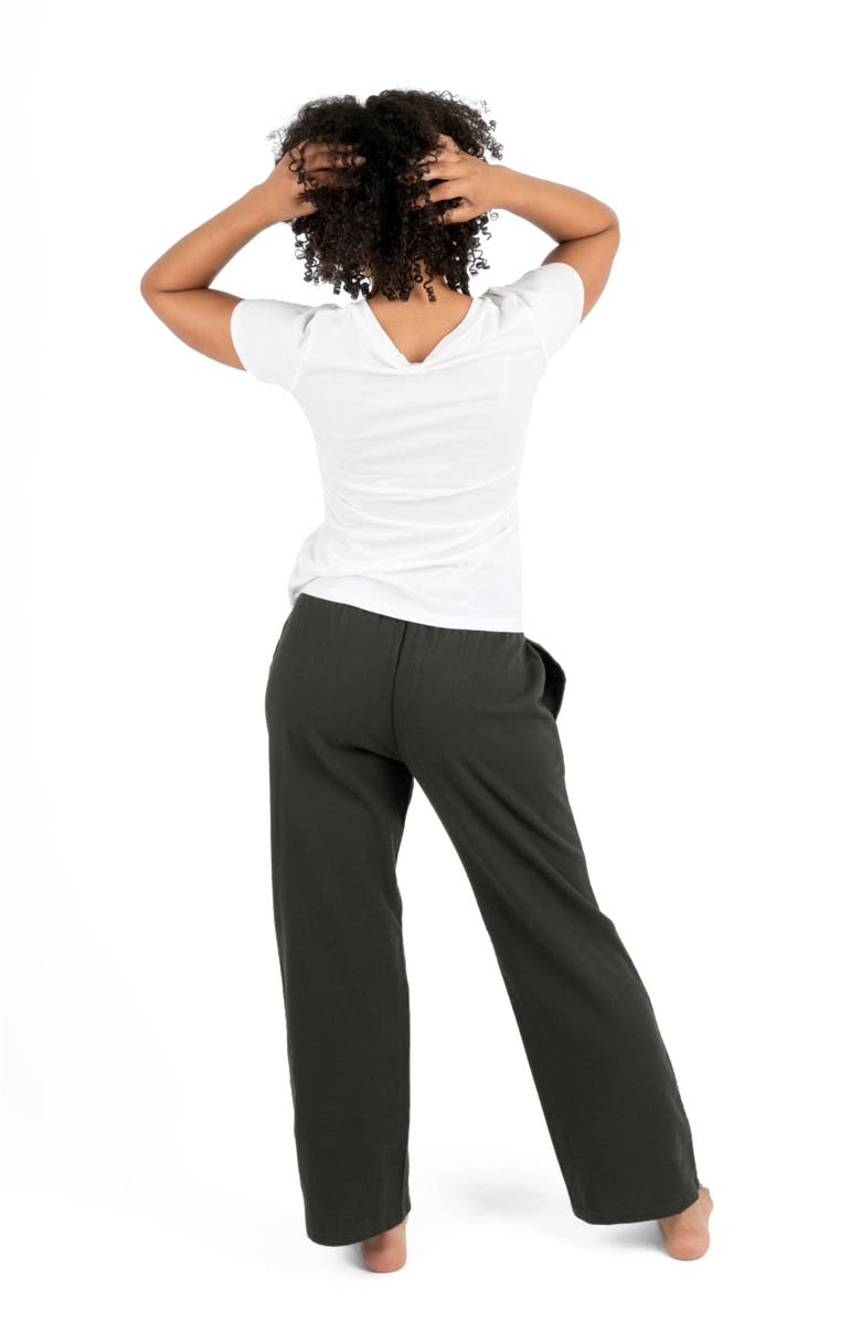 Leveret Women's Cotton Flannel Holiday Pajama Pants, Alternate, color, Dark Gray