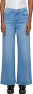 7 For All Mankind Lotta High Waist Ankle Wide Leg Jeans