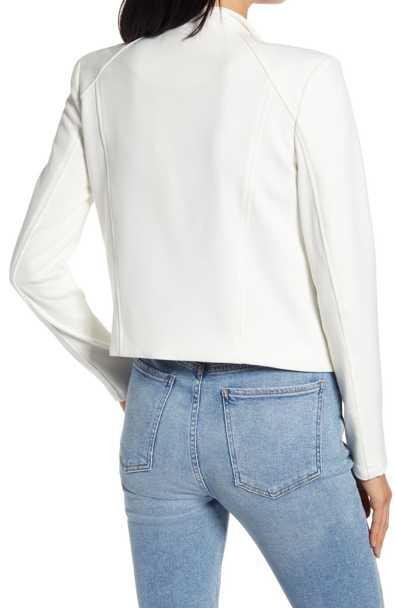 BLANKNYC Mesh Mix Drape Front Jacket, Alternate, color,