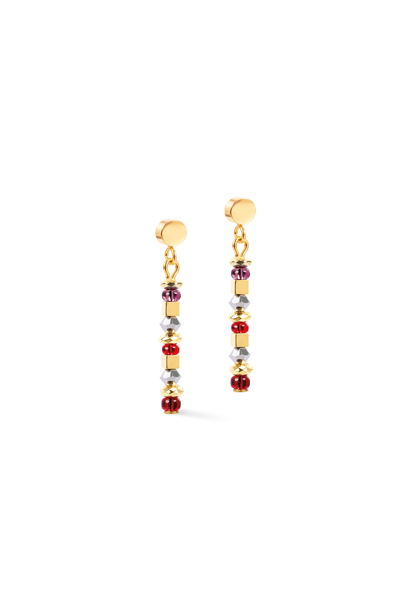 Earrings Golden Whisper, Main, color, Brown-Red
