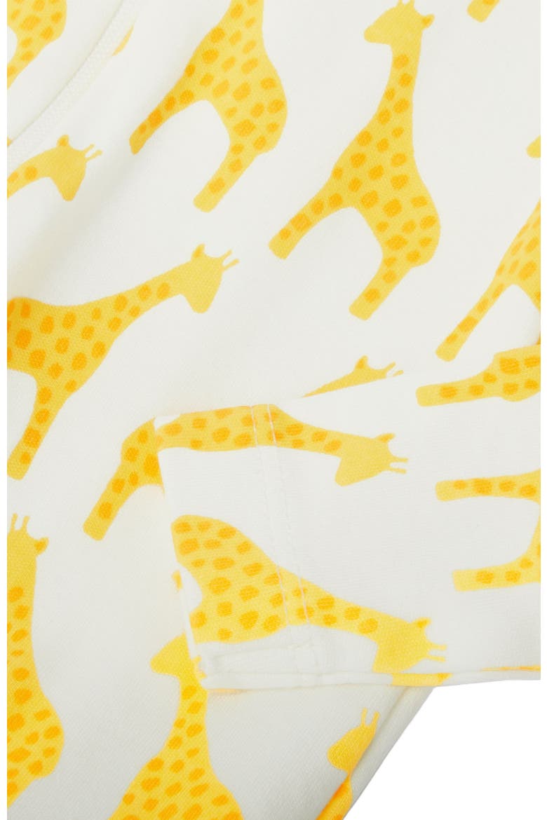 Baby Organic Animal Friends Zip Footie, Alternate, color, Banana Baby Giraffes