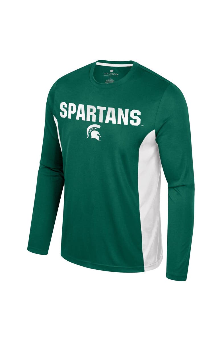 COLOSSEUM Men's Colosseum Green Michigan State Spartans Warm Up Long Sleeve T-Shirt, Alternate, color, Green
