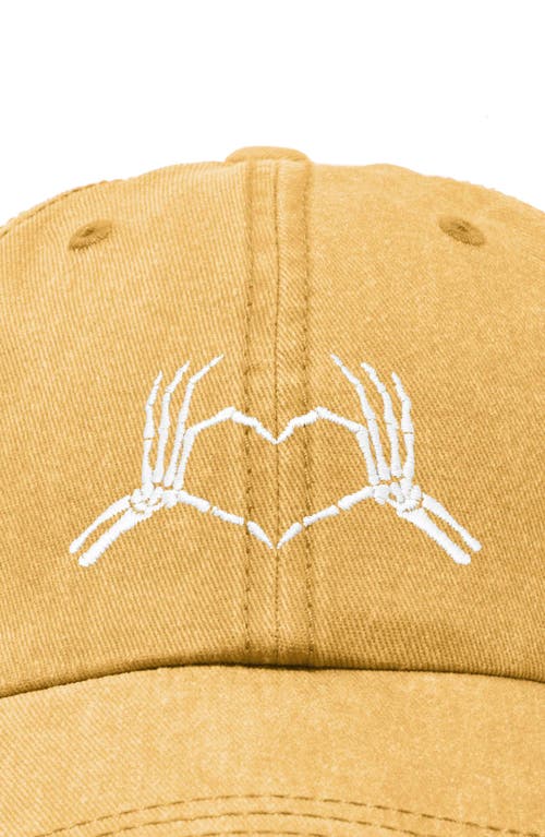 DALIX DALIX SKELETON HEART EMBROIDERED DAD HAT 
