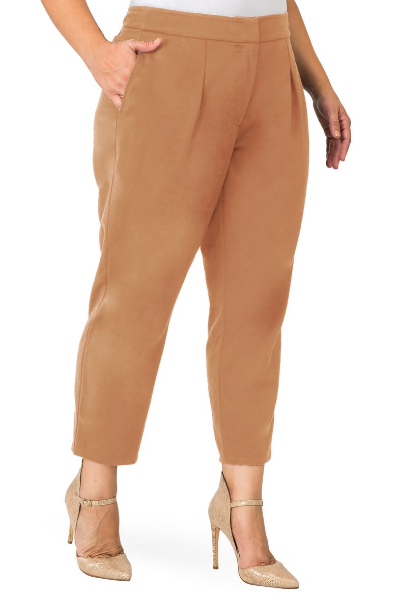 Sabrina Narrow Leg Trousers, Main, color, TAN