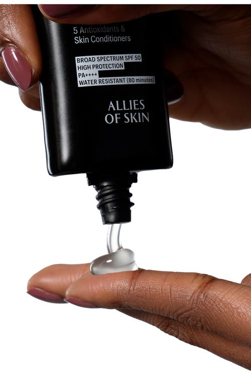 Allies Of Skin The One Spf 50 Invisible Gel Sunscreen In No Color