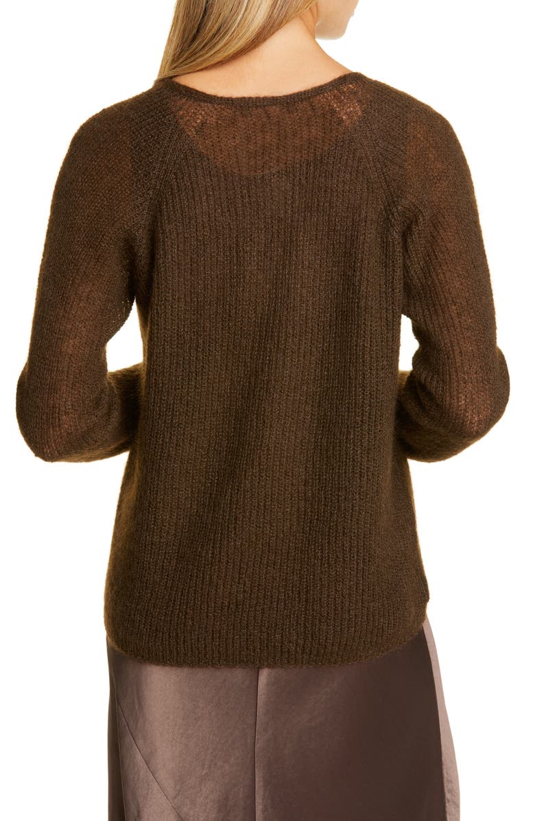 Max Mara Leisure Mohair & Wool Blend V-Neck Sweater, Alternate, color, 