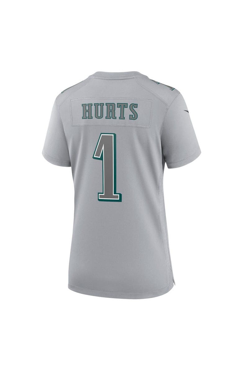 Nike Women's Nike Jalen Hurts Gray Philadelphia Eagles Atmosphere Fashion Game Jersey, Alternate, color, 