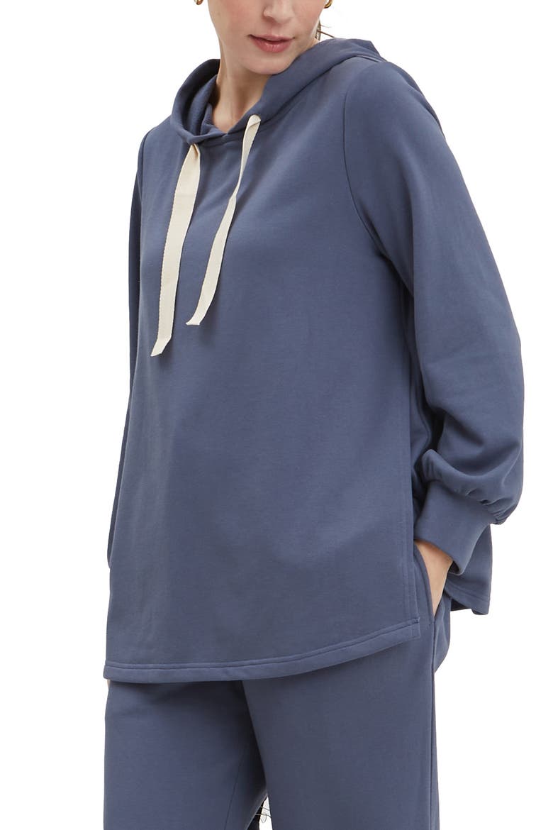 Crosby Maternity & Nursing Hoodie, Main, color, SLATE