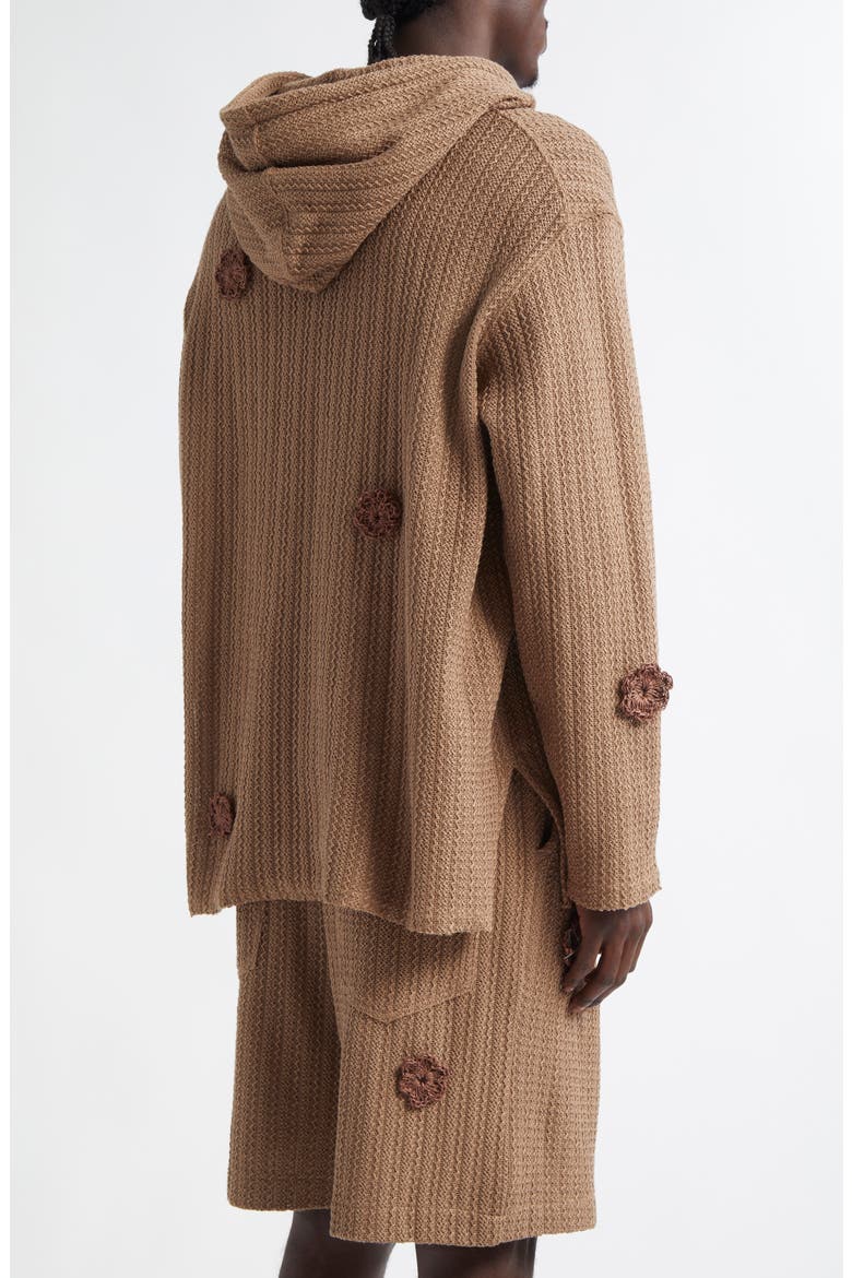 Daisy Raw Patch Pocket Hoodie, Alternate, color, SAND