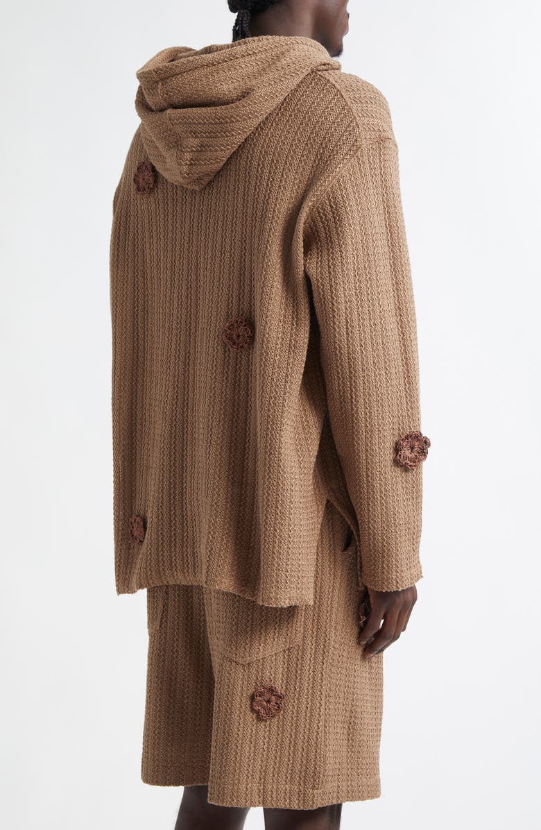 SONG FOR THE MUTE Daisy Raw Patch Pocket Hoodie, Alternate, color,