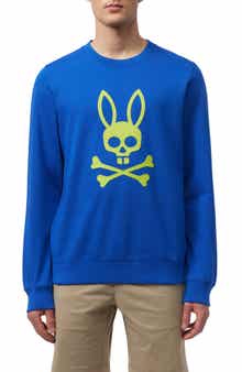 Psycho Bunny Posen Puff Logo Cotton French Terry Graphic Sweatshirt