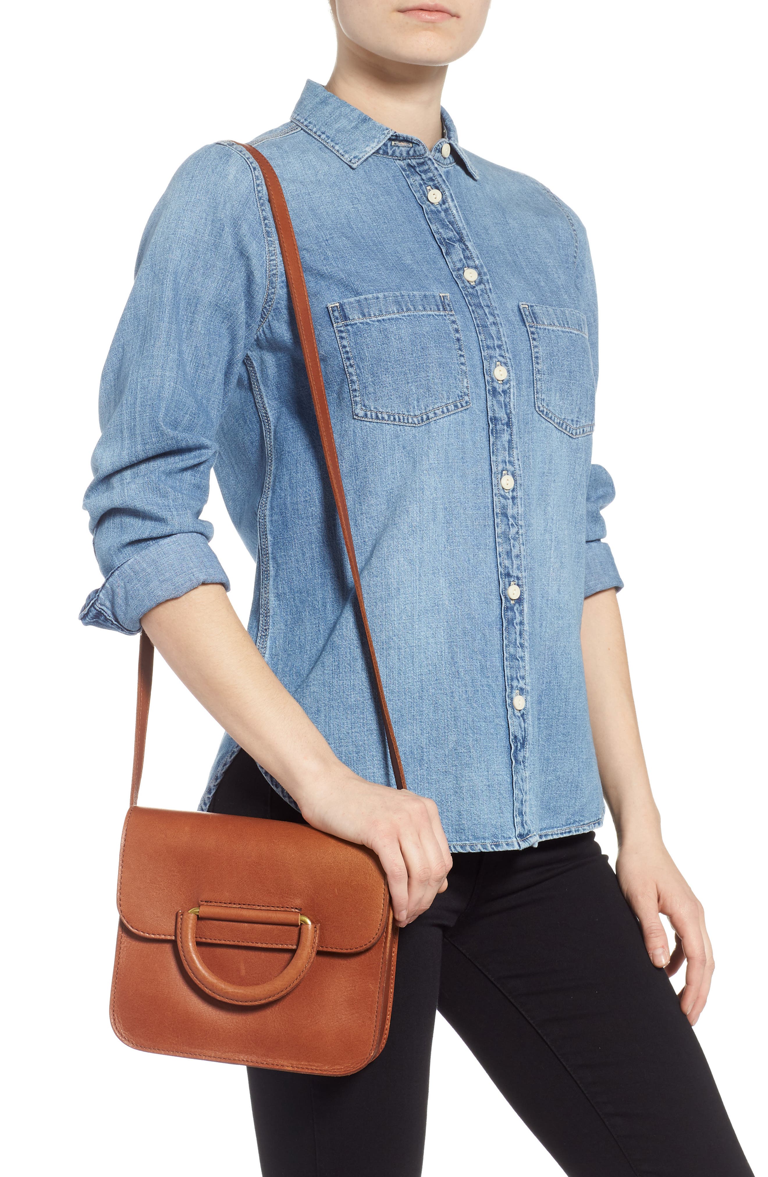 The Holland Shoulder Bag, Alternate, color, ENGLISH SADDLE