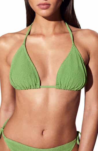 & Other Stories Textured Triangle Bikini Top