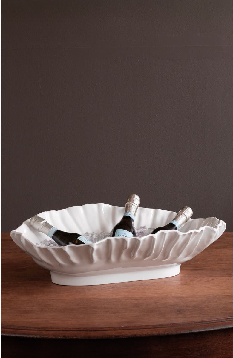 BEATRIZ BALL Collection VIDA Bloom Large Oval Bowl, Alternate, color, White