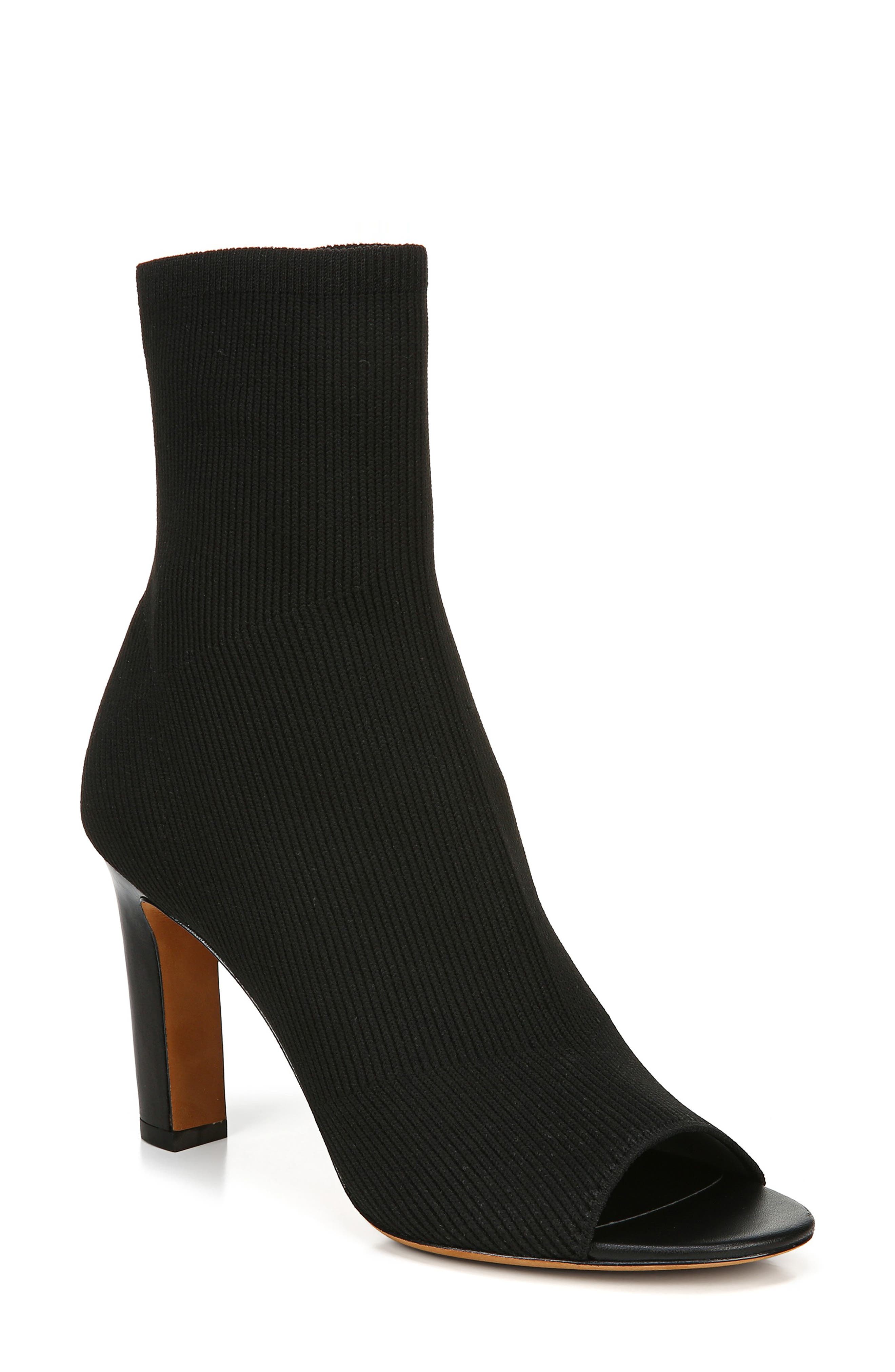 Vince Ezra Open Toe Sock Bootie, Main, color, 