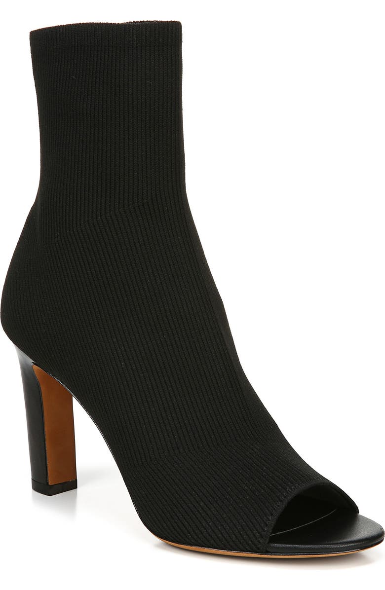 Vince Ezra Open Toe Sock Bootie, Main, color,