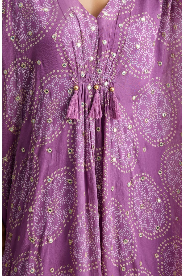 Melanie Tassel Cover-Up Maxi Dress, Alternate, color, PURPLE