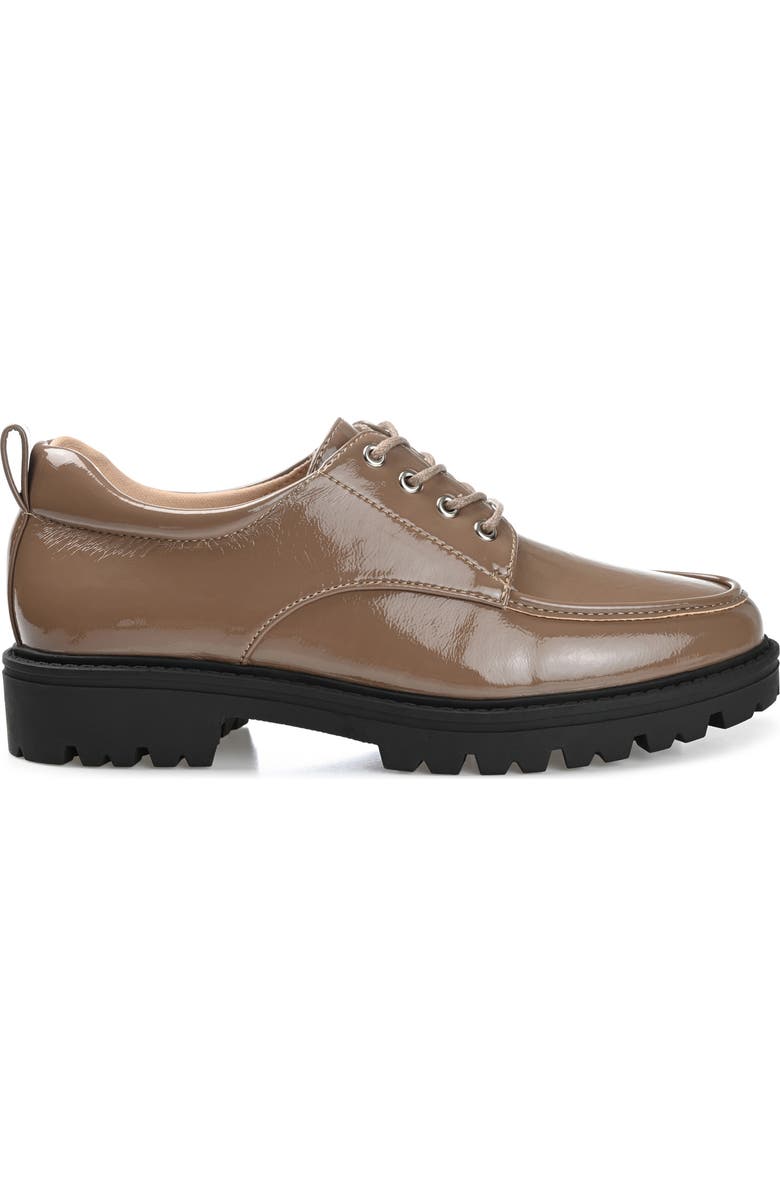 Journee Collection Zina Lug Sole Loafer, Alternate, color, Taupe