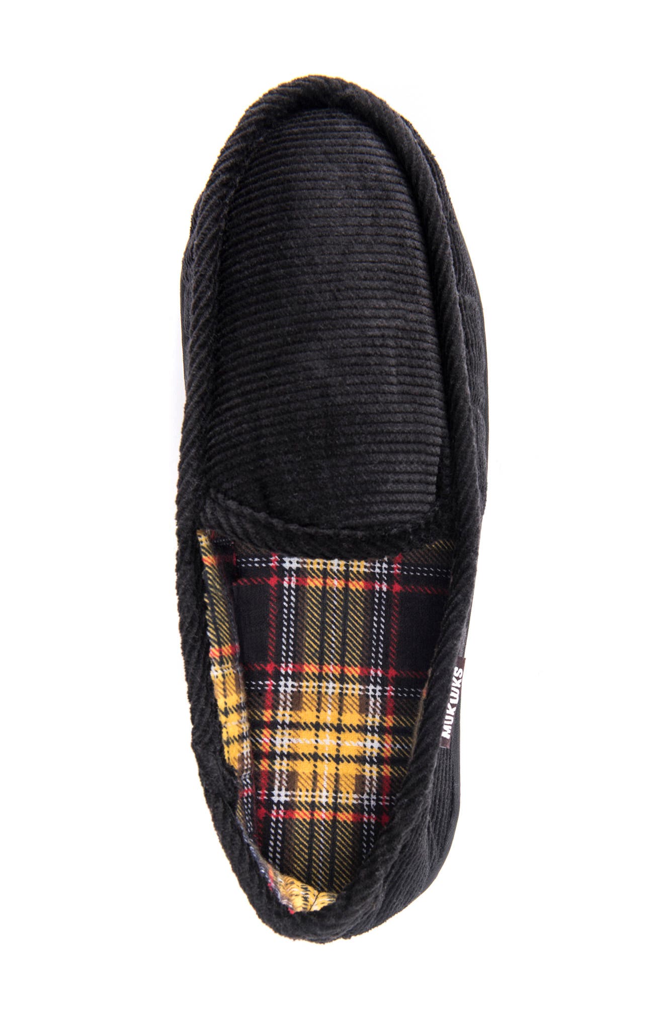 MUK LUKS Corduroy Flannel Lined Moccasin Slipper, Alternate, color, 