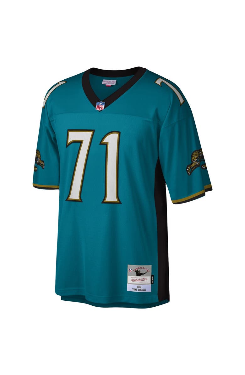 Mitchell & Ness Men's Mitchell & Ness Tony Boselli Teal Jacksonville Jaguars Legacy Replica Jersey, Alternate, color, Teal