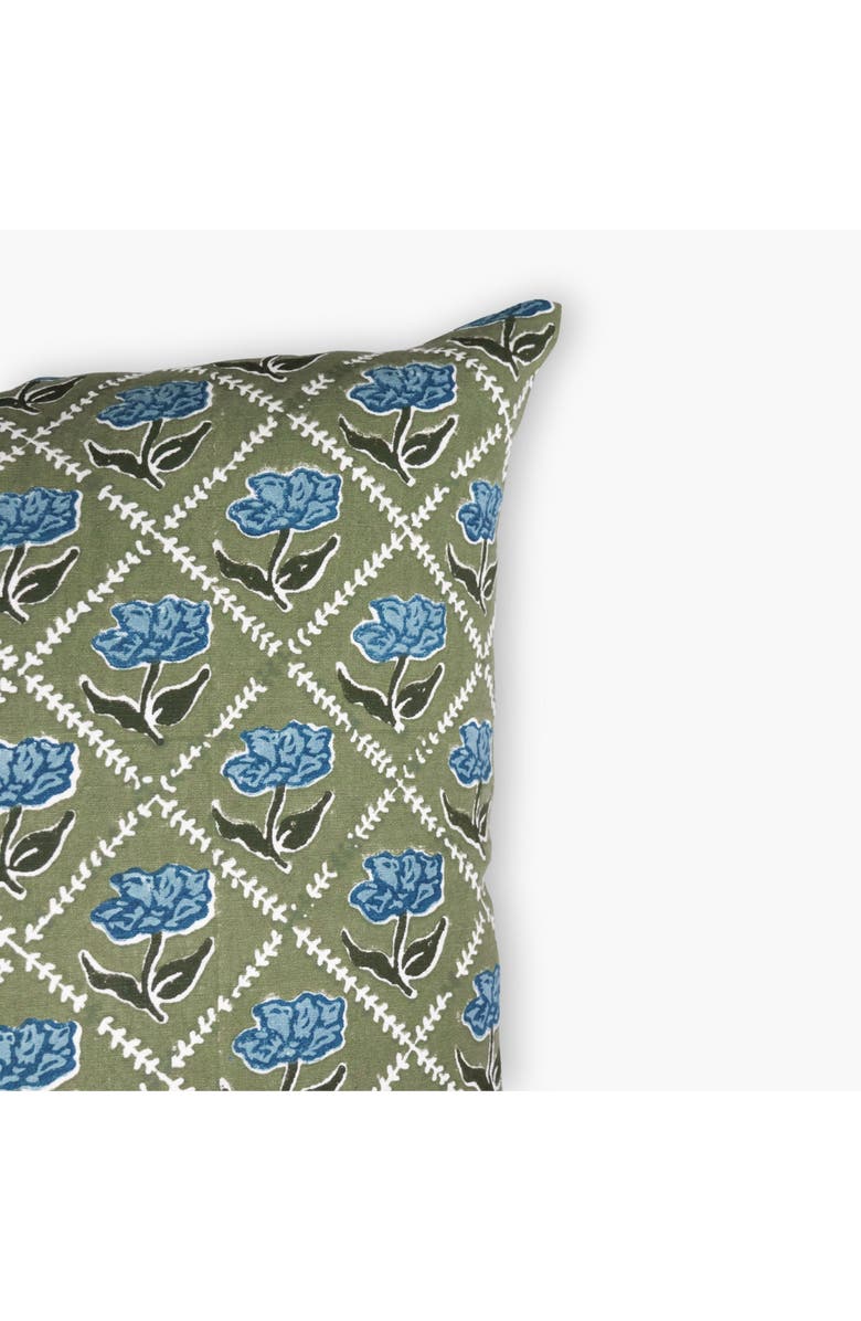 Banyan & Birch Noor Throw Pillow Cover, Alternate, color, Olive & Blue