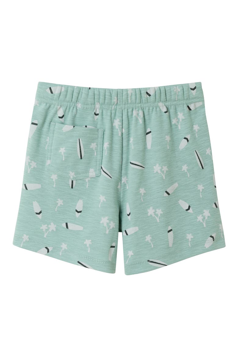 Kids' Surfboard Henley T-Shirt & Shorts Set, Alternate, color, GREEN