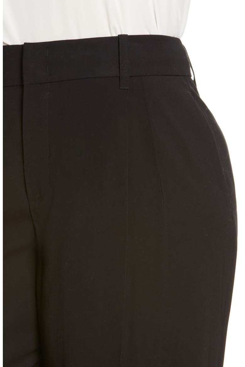 Pleat High Waist Pants, Alternate, color, BLACK
