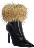 AZALEA WANG Prima Faux Fur Trim Bootie